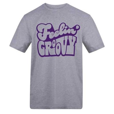 AWD Unisex Adult Feelin Groovy Cotton Blend T-Shirt