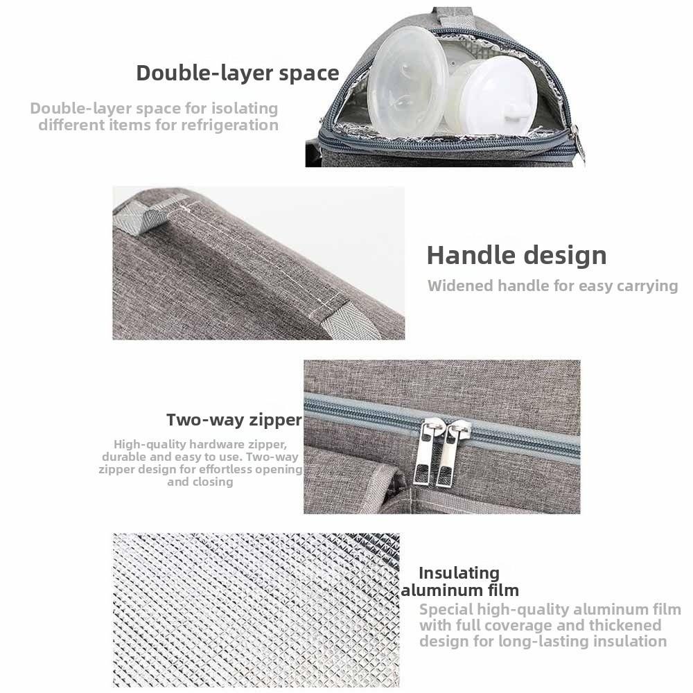 Thermal Lunch Bag Thickened Cooler Pack Portable Insulated Food Storage Outdoor Camping
