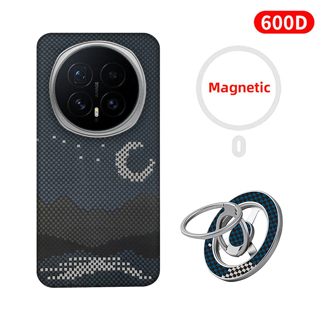 Подходит для чехла телефона honor magic 8/8 Pro, Жесткий чехол из кевларового арамидного волокна и углеродного волокна, легкий магнитный защитный чехол