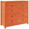 Sideboard Wax Brown 100 x 40 x 90 cm Solid Pine Wood