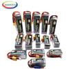 2S 3S 4S 6S 2200 4200 5200 6000 мАч 30C 40C 60C 7.4V 11.1V 14.8V LiPo Аккумулятор для RC Дрона Вертолета Самолета Автомобиля