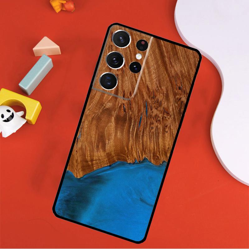Дерево Смола Чехол для телефона Путешественника Для Samsung Galaxy S25 Ultra S24 Ultra S9 S10 S20 S21 S22 S24 Plus S23 FE Чехол