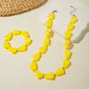 Ретро акриловая смола специальной формы бусы ожерелье, темперамент универсальный легкая роскошь цепочка на шею