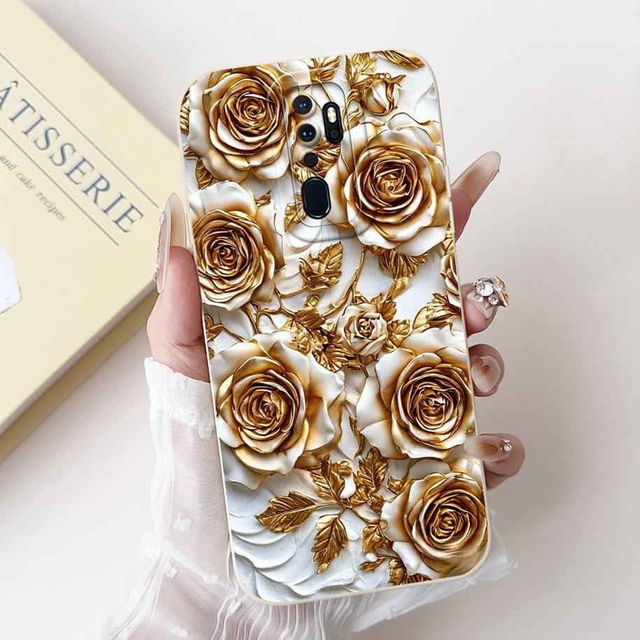 Чехол для OPPO A9 2020 Чехол A5 2020 Coque CPH1937 CPH1959 Capa Модный Цветочный Рисунок Ударопрочный Бампер Для OPPO A11 A11X Fundas