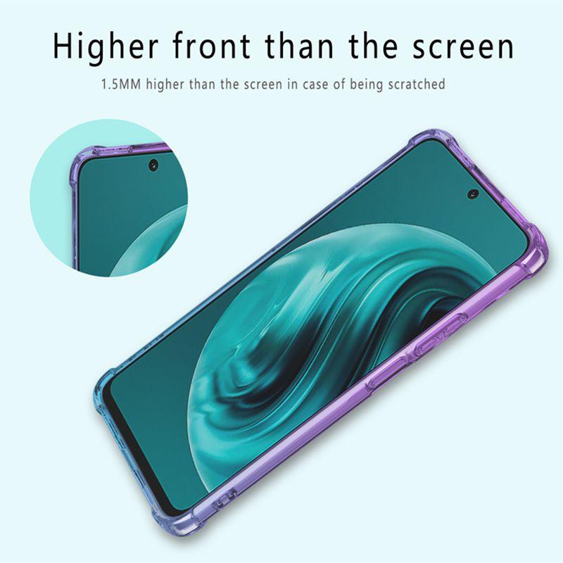 Силиконовый чехол с градиентом для Huawei Nova 12i 12 SE 12S 12pro Lite Nova 11 Pro 11i 10 9 SE с четырьмя углами, противоударные подушки безопасности, мягкий полупрозрачный чехол из ТПУ