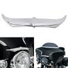 XMMT Мотоциклетный обтекатель Batwing с коричневой акцентной отделкой в хроме для Harley Touring Electra Glide и Street Glide 1996-2013