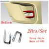 Car Front Bumper Fog Lights Lamps Frame Decor Cover Trim ABS Chrome Accessories Exterior Refit Kit For Lexus LBX 2024 2025 2026