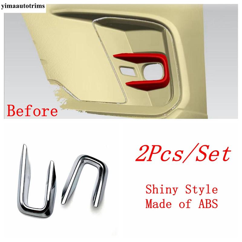 Car Front Bumper Fog Lights Lamps Frame Decor Cover Trim ABS Chrome Accessories Exterior Refit Kit For Lexus LBX 2024 2025 2026