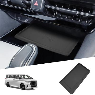 SHAOHAO Беспроводная зарядная подставка-коврик для Toyota Alphard 40 серии и Vellfire 40 серии, резиновая накладка на консоль, аксессуары для автомобиля Alphard 40 Vellfire 40 (четвёртая