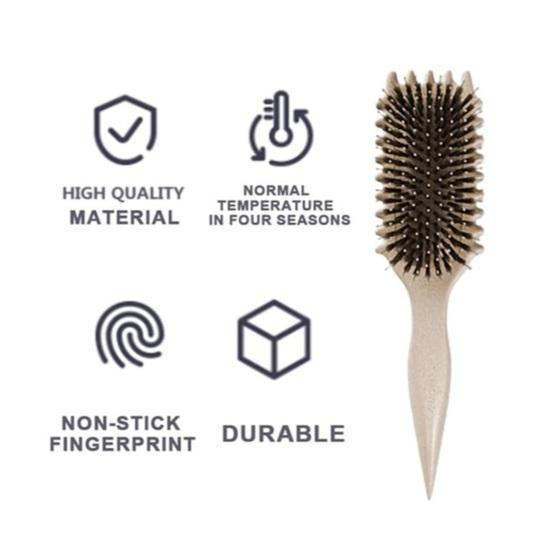 Щетка для вьющихся волос с мягкой щетиной, массаж головы для женщин и девочек, определяющая форму локонов, распутывающая расческа для укладки, парикмахерский инструмент