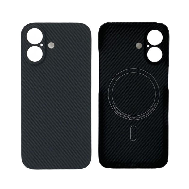 Kevlar Phone Case IPhone 17 Semi-Transparent Cutout Design With Heat Dissipation Magnetic Mount Support