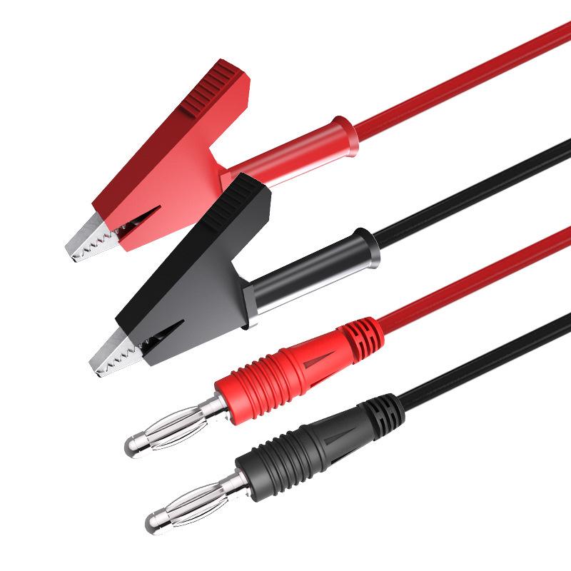 4mm Banana Plug Multimeter Test Leads with Alligator Clips - High Voltage/Current Digital Meter Cord