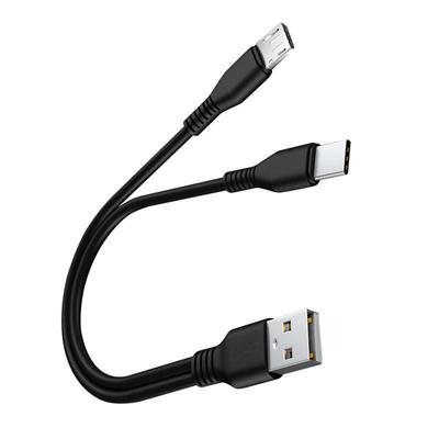 1 шт. 2 в 1 USB Type C Micro USB C кабель для быстрой зарядки мобильного телефона для Huaiwei Samgsung Xiaomi Type C шнур для зарядки провод