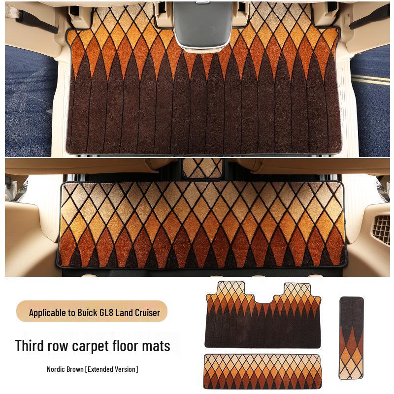 25 Buick GL8 Luxgen PHEV Middle Row Carpet Floor Mats - Interior Upgrade