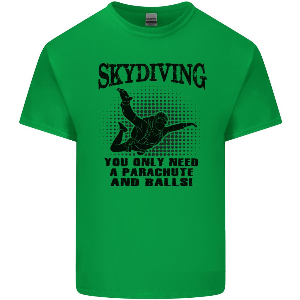 Skydiving Parachute Balls Skydiver Funny Unisexs Light Cotton TShirt