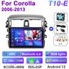 2 Din Android 12 автомобильное радио для Toyota Corolla E140/150 2006 - 2013 мультимедийный видеоплеер GPS 4G Carplay авто стерео головное устройство