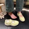 Кроссовки женские 2025 осень новые на липучке женские туфли дышащие полые туфли с сумкой на голове повседневные туфли Мэри Джейн женские