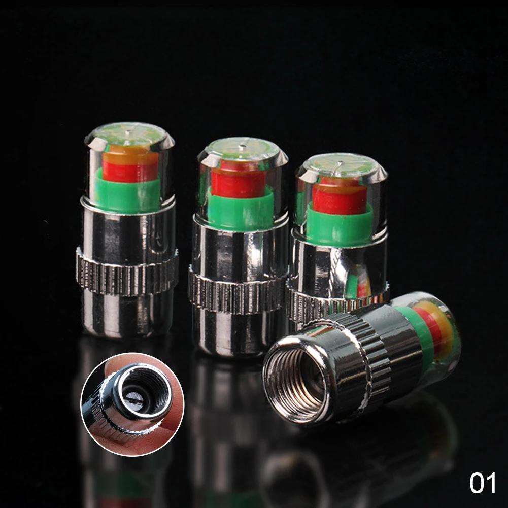 4 шт. Автомобильный монитор давления в шинах, манометр, индикатор, оповещение, контрольный датчик крышки клапана, внешний датчик обнаружения, индикатор давления в шинах