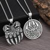 Viking Retro Viking Bear Claw Pendant Hip-hop Style Men's Domineering Pendant Necklace