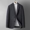 Men's Single-Faced Cashmere Overcoat - Autumn/Winter Solid Color Short Wool Suit