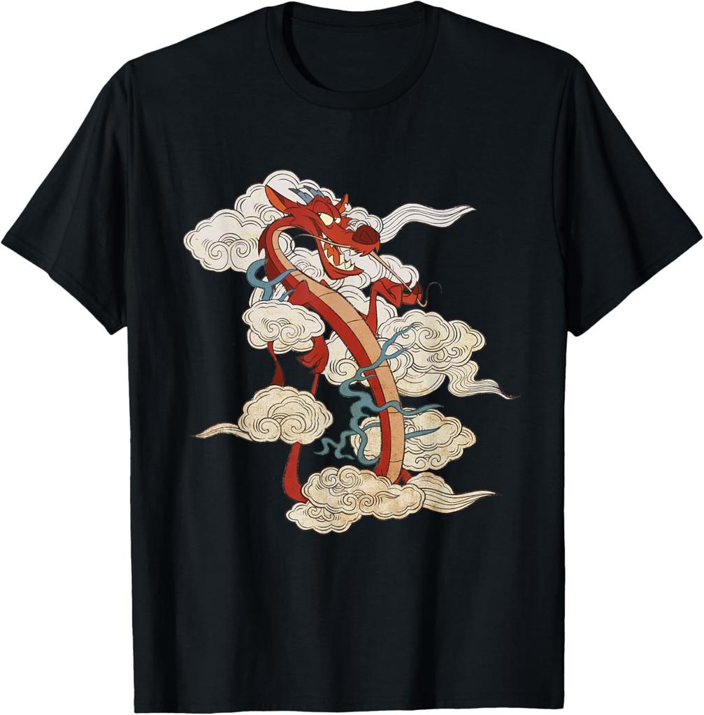 Hot Fashion Casual Disney Mushu T-Shirt T-Shirt S-4XL Four Seasons