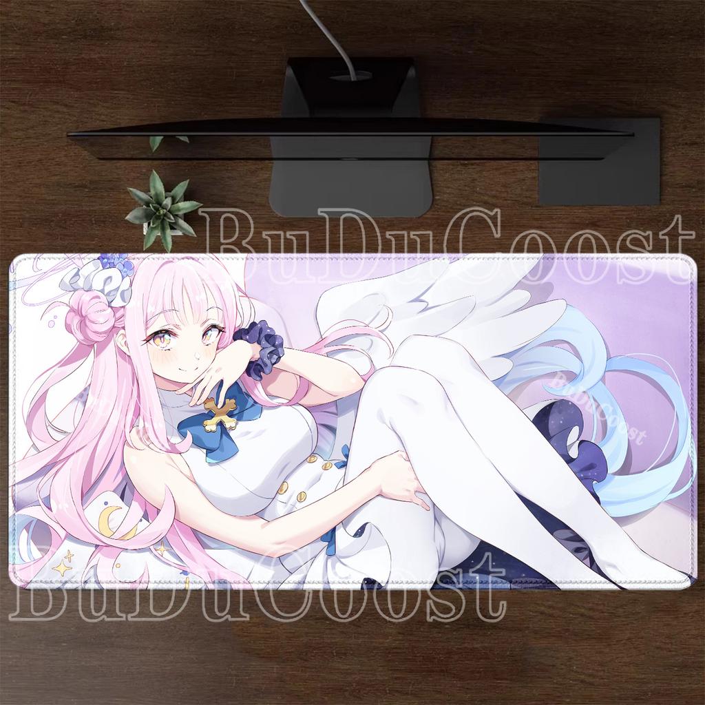 HD Printing Misono Mika Blue Archive Gaming XXL Mousepad Office Accessories Non-slip Mouse Pad Keyboard Anime Sexy Girl Desk Mat