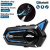 Гарнитура для мотоциклетного шлема Motorgo BT31 Bluetooth 5.3 - батарея 48 ч, светодиодная подсветка, HD-аудио с голосовым управлением