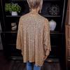 Women Sequin Coat Long Sleeve Open Front Solid Color Jacket Solid Color Spring Autumn Mid-length Cardigan