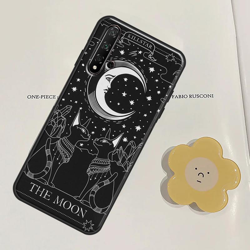 Чехол для таро с изображением луны ведьм для Huawei P40 Lite P20 P30 Pro Mate 20 Lite Nova 5T P Smart 2021 2019 Honor 50 Cover