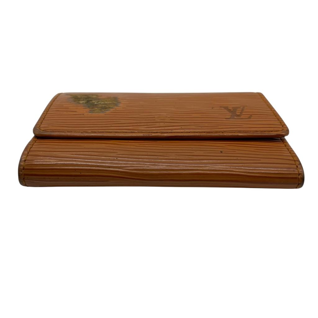 Б/у Держатель для ключей LOUIS VUITTON Коричневая кожа унисекс