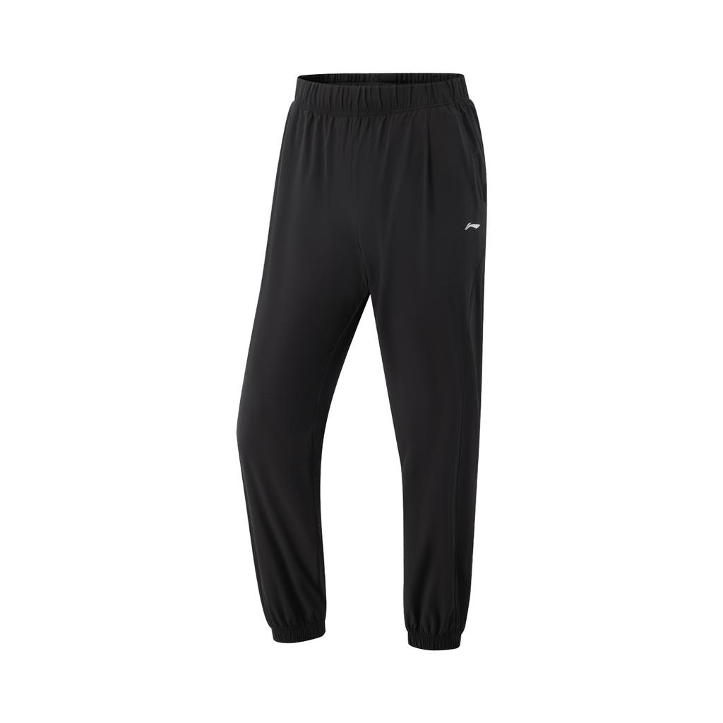 Li-Ning Свободные Удобные Простые Универсальные Спортивные Штаны Джоггеры Женские брюки Черные AYKV352-1