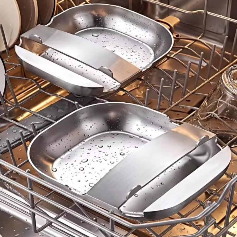 Stable Stainless Steel Spoon Rest Space Saving Kitchen Utensil Rack Restaurant Buffet