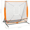 Multisport Practice Net for Baseball Black 174 x 76 x 158.5 cm