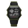 Ae 1200whb 3bvdf  Ae 1200whb 3b  Цифровые Квадратные Спортивные Солдаты Мировое Время Мужские Уретановые Часы