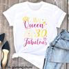 Hello 30 Fabulous Letter Print Tshirt Unisexs Clothing 30th Birthday Gift T Shirt Femme Flowers Rose Tshirt Female Streetwear