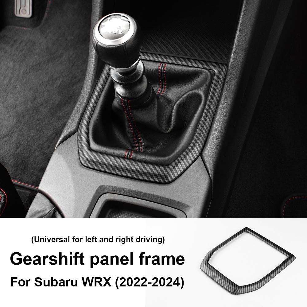For Subaru WRX WRX STI 2022 2023 2024 ABS Carbon Fiber Gear Shift Panel Cover Interior Trim RHD LHD