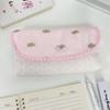 Bunny Print Pen Bag Flip-top Pencil Pouch Portable Pencil Case  Gift