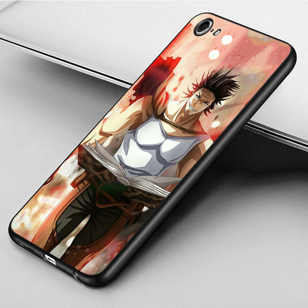 Чехол DT51 Black Clover Anime для Xiaomi Poco X6 X4 M5 M6 F5 F6 C65 C55 C50 C51 C40 Redmi Note 7 8 14C A3X 13C 12C 11 10A 9C Pro Black Sofe Cover