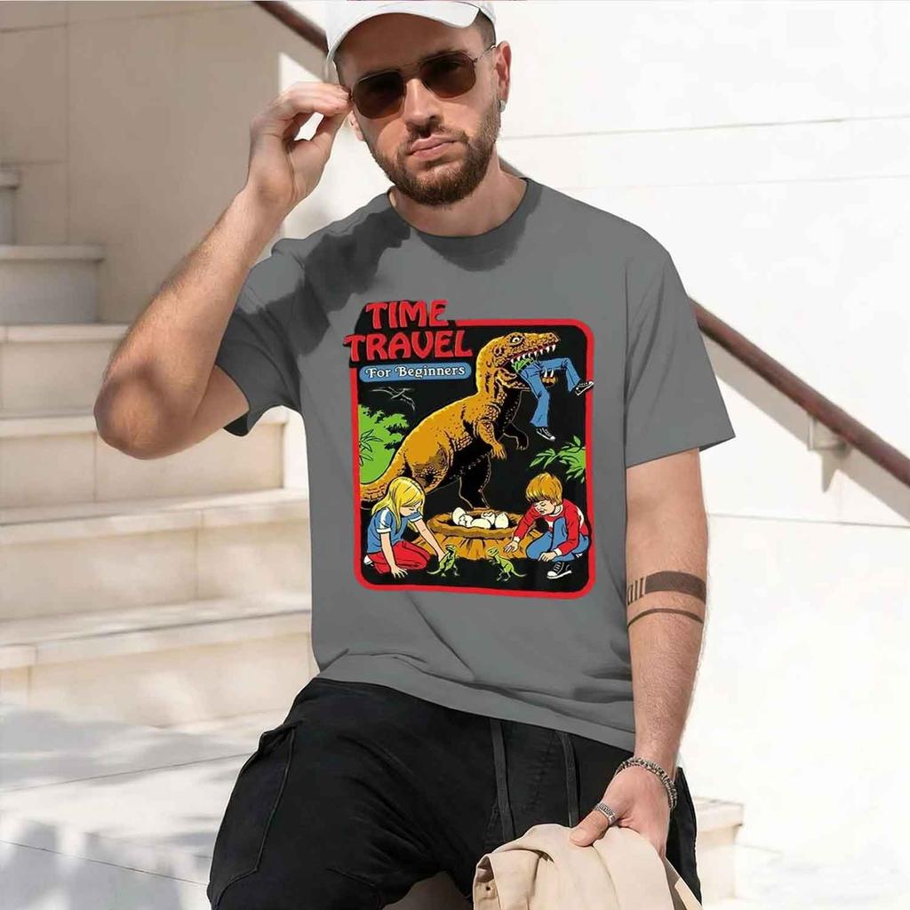 Time Travel for Beginners Graphic Print T-shirtsUnisex Casual T-shirt d Gothic Streetwear Couples Tee Shirt 2026 Model