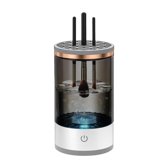 Электрический очиститель для кистей для макияжа USB Автоматическая машина для чистки косметических кистей Многофункциональная сушилка для косметических кистей Держатель Контейнер для мытья инструментов