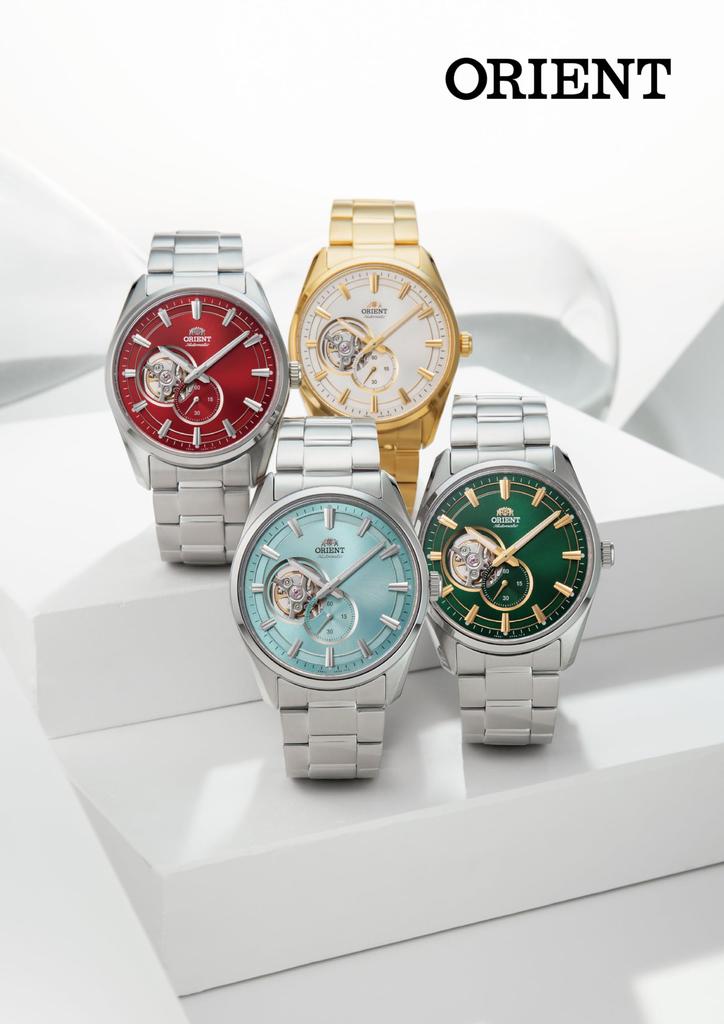 ORIENT Автоматические часы Современные механические автоматические отечественного производителя Гарантия Open Heart светло-голубой [ORIENT] Полускелетон RN-AR0009L Мужские