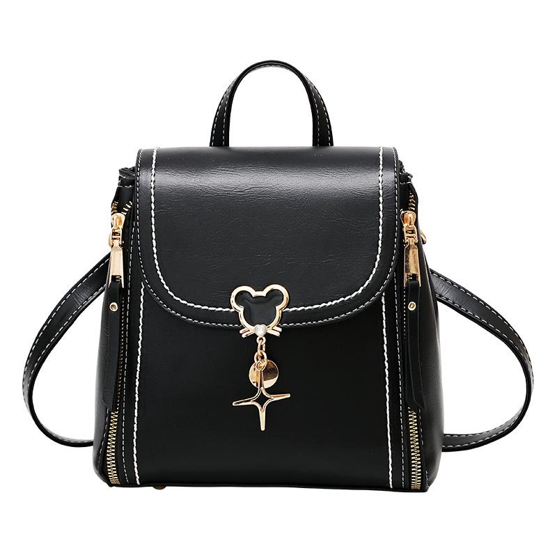 Internet Celebrity Small Square Bag Double Shoulder Women's Backpack Popular Bag 2025 New Trendy Versatile Shoulder Messenger Bag Women's Bag