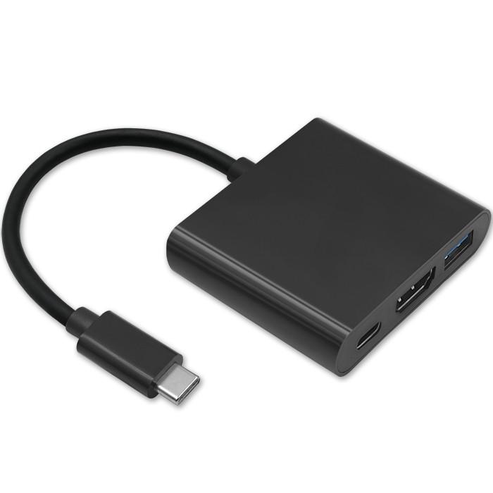 Qoltec Hub Adapter USB-C 3.1 2in1 | HDMI 4K | VGA