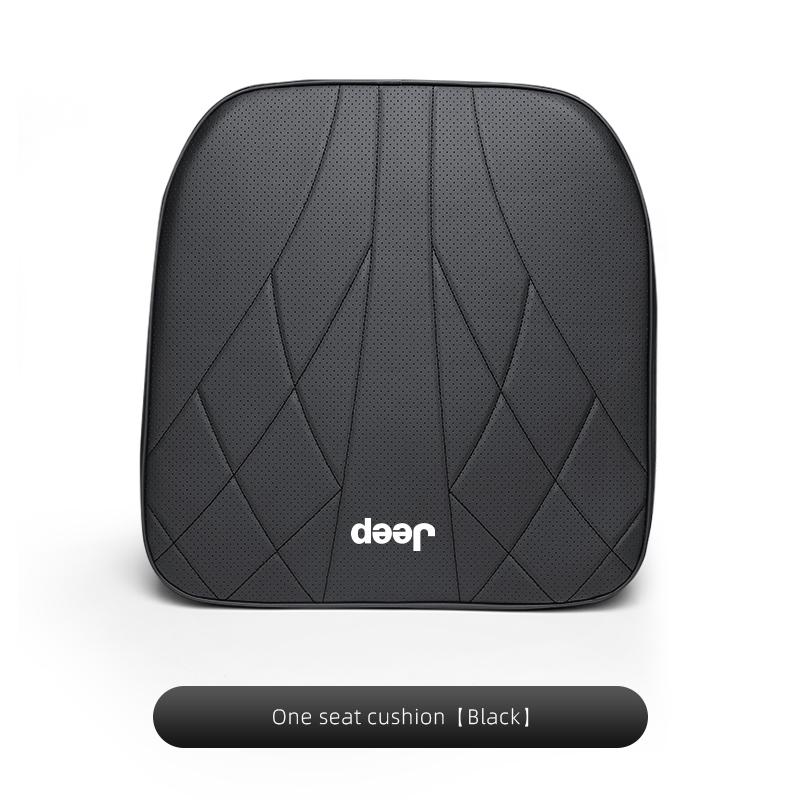 Quality Leather Car Cushion Waist Cushioning Seat Headrest For Jeep Grand Cherokee Wrangler JK Gladiator Compass Renegade Recon
