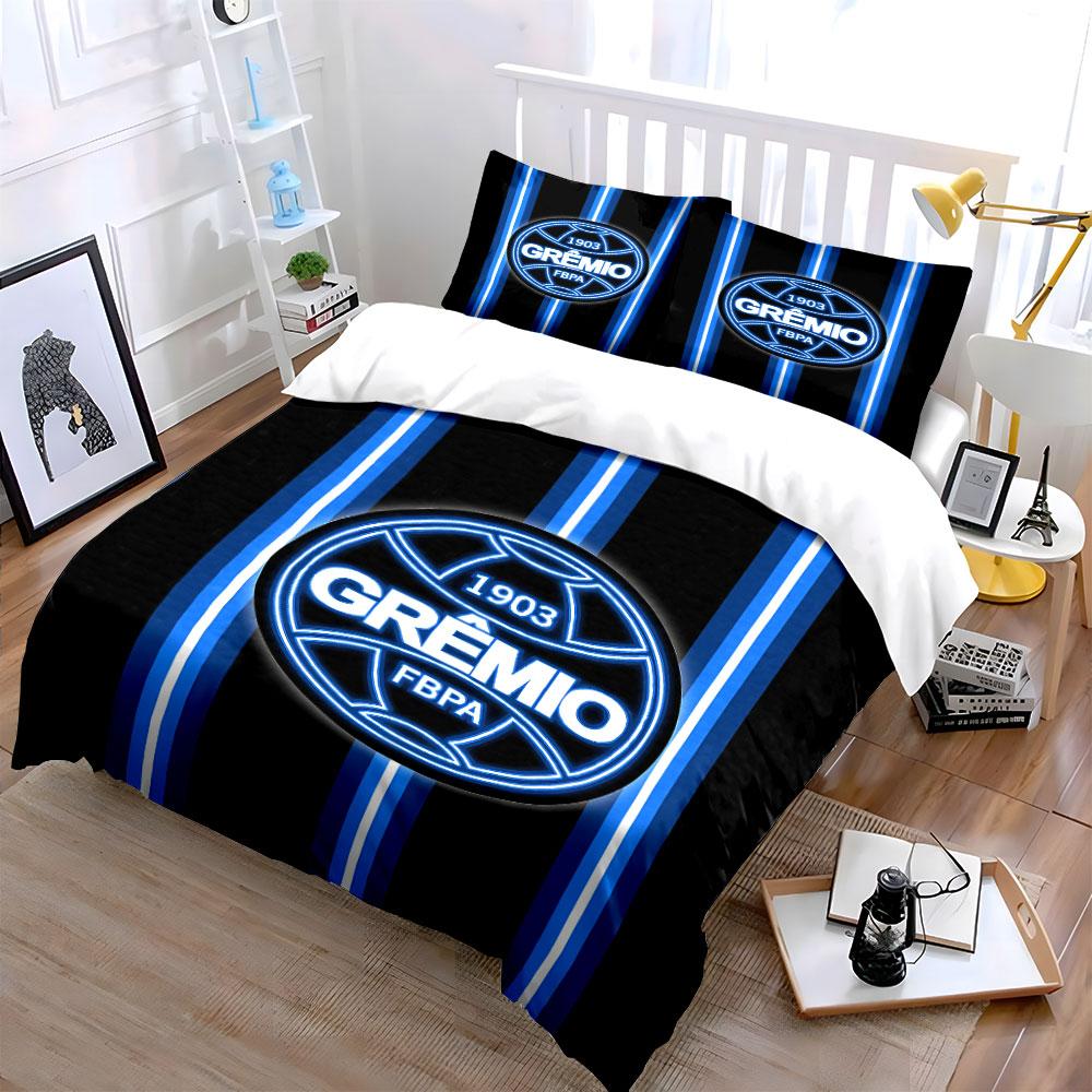 Grêmio Logo Black Blue Bedding Bedding Duvet Cover Set Duvet Cover Pillowcases (1 * Duvet Cover 2 * Pillowcases, without duvet insert)