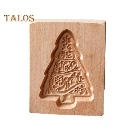 Деревянная 3D форма для печенья, животное, цветок, снежинка, Санта, пищевая антипригарная форма, можно мыть в посудомоечной машине, форма для шоколадного печенья, конфет, инструменты для выпечки, кухонные принадлежности