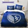 Sporting Kansas City Pattern Bedding,Quilt Set Quilt Cover Pillowcase Home Birthday Gift(1 * duvet cover + 2 * pillowcase, without core)