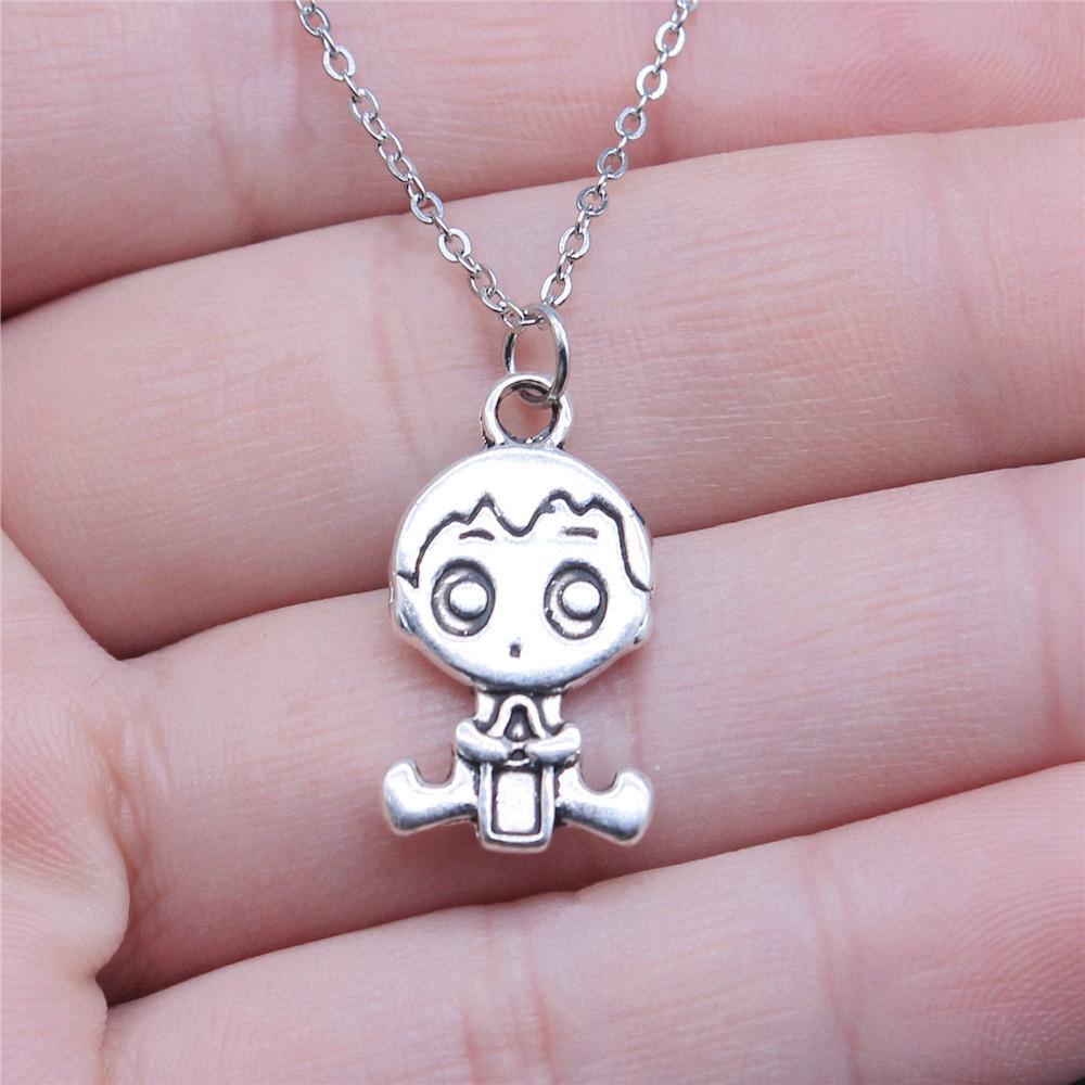 Ожерелье с крыльями ангела в форме персикового сердца, 40 см, короткая цепочка, украшения для девочек, День отца, кавайные материалы