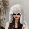 Шапка Лей Фэна Однотонная Искусственный Мех Лисы Лыжная Шапка Осень Зима Женская Теплая Шапка Аксессуары для Активного Отдыха