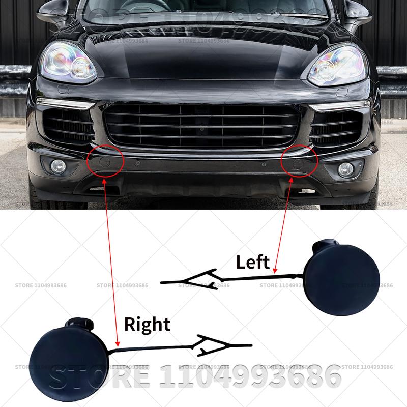 Для Porsche Cayenne 2015 2016 2017 2018 (958) Накладка буксировочного крюка передняя левая и правая OEM 95850515540G2X 95850515640G2X 95850515540 95850515640
